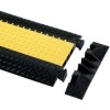 DEFENDER 85008 End Piece TPU Black 3 Channels 146mm Professional Cable Bridge