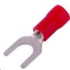 KKOW-6R/5 Końcówka widełkowa w izolacji czerwonej - oczko 6mm, przekrój przewodu 0.5-1.5mm2 - kpl. 5 szt