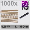 TRU COMPONENTS TC-12888468 T22P060 Carbon film resistor set 0.25 W 5% 1000 pcs