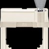 516344 Intermediate ring, hinged cover, label field, lockable, white