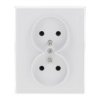 Jowisz Gniazdo Podwójne Z/U Natynkowe Białe Gnt-6 Jw