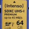 3421490 SDXC card, 64 GB, Intenso Class 10
