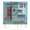 Przekaźnik mocy 12V dc SPDT Finder 650mW, montaż PCB 220Ω Styk płytki drukowanej