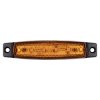 Lampa obrysowa LED pomarańczowa 6 diod 12/24 V, 96 × 20 mm, montaż poziomy i pionowy - L2256-B