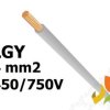 Przewód LGY 4,0 mm2 szary (450/750V) jednożyłowy linka H07V-K (krążki 100m) 5907702813998 ELEKTROKABEL
