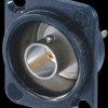 NBB75DSIB BNC panel jack D-housing, 75 Ohms, soldered, black