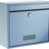 Skrzynka pocztowa Basi 2170-0661 BK 900 stal srebrny z zamkiem kluczykowym