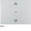 BERKER K.5 KNX RF quicklink Przycisk żaluzjowy alu lakierowany 85245277 HAGER