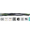 Kabel sterujący Chainflex CF130.UL liczba żył 4 Nieekranowany Igus 1mm² 17 AWG średnica zew 7 mm Szary 50 m Elastomer