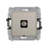 ICON Mechanizm gniazda antenowego pojedynczego TV, bez pola opisowego taupe 60IGTVBO-1