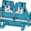 Multi level terminal block, snap-in, 0.34-2.5 mm², 4 pole, 22 A, 8 kV, blue, 2902510000