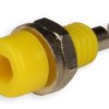 PJ224M5 gniazdo bananowe na panel 2mm 10A / 60V; żółty