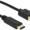 DeLOCK 2m, USB2.0-A/USB2.0-C kabel USB USB A USB C czarny