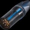 NC6MXX-B XLR 6pole male cable connector, black