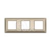 Ramka ozdobna Plana, 2+2+2M, Metalized Bronze Technopolimer, 14644.26