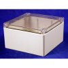 Hammond 1554S2GYCL Watertight PC Enclosure Clear Lid 160 x 160 x 90mm Grey