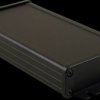 Aluminum enclosure, (L x W x H) 160 x 84 x 28 mm, black (RAL 9005), IP65, 1457J1602BK