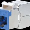 791342 Keystone module RJ45, Cat.6a, STP, slimline, blau