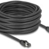 kabel LAN Delock 80238, 1 szt., RJ45, CAT 8.1, S/FTP, 15.00 m, czarny