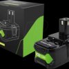 PTRY18V5 Battery for Ryobi power tools, 18 V, 5 Ah