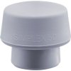Halder 3203.051 SIMPLEX Replacement Head Semihard TPE-mid 71g Grey 1pc