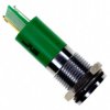 Signal light, 24 V (DC), green, 5 mcd, Mounting Ø 14 mm, pitch 1.25 mm, LED number: 1, Q14F1CXXG24E