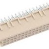 Female connector, type 2C, 48 pole, a-b-c, pitch 2.54 mm, press-in connection, straight, 09232486866