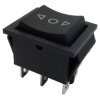 Przełącznik 3poz. Chwilowy 2-tor (ON)-OFF-(ON) Kołyskowy KCD4 15A/250V