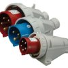 16A, 400V, 3P+PE, Wtyk odbiornikowy stały IP67 EPH 1643 004482067