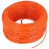 Przewód; montażowy; H05V-K (LgY); 1 żyła; linka; Cu; 0,75mm2; pomarańczowy; PVC; -40...+70°C; 300/500V; zwój 100m; Texsim; RoHS;