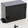Aluminum enclosure, (L x W x H) 102 x 56 x 76 mm, black (RAL 9005), IP32, 1411FBFBK