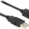 Delock Kabel USB USB 2.0 Złącze męskie USB-A, Złącze męskie USB-B 20.00 m czarny certyfikat UL 83557