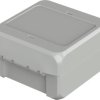 ABS enclosure, (L x W x H) 89 x 80 x 47 mm, light gray (RAL 7035), IP66, 96031115