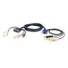 Aten 2L-7Dx3u Kabel Kvm Vga-Dvi 3 M, Czarny, 3 M