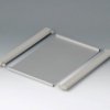 Profile plate, aluminum, (W x H x D) 168 x 8 x 220 mm, gray, B4116126