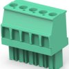 PCB terminal, 5 pole, pitch 3.81 mm, AWG 30-14, 11 A, cage clamp, green, 1986374-5