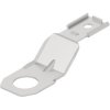 Mounting clamp, silver, for DEUTSCH DT series, 1027-006-0800