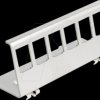 90656 Keystone holder for top-hat rail, 6 port, metal