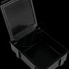 9-323-VE10 ESD SMD hinged box, 41 x 37 x 15 mm, black, 10-pack