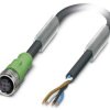 Kabel do czujników/elementów wykonawczych Phoenix Contact SAC-4P-15,0-186/M12FS 1509513, kabel, otwarte końcówki, 1 szt.