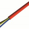 Kabel elektryczny 3 Core Silikon Sheath Ceglastoczerwony 7.9mm od , 300 V, 500 V