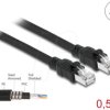 80112 Network cable RJ45 Cat.6A F/UTP with inner metal sheath 0.5 m