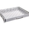 Półka 19 cali 1U głębokość 400mm regulacja +/-200mm wysuwana RAL7035 19-0055S