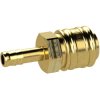Quick-release coupling, L 58.5 mm, 35 bar, brass, for hose, 107514