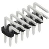 Pin header, 12 pole, pitch 2 mm, angled, black, 10062730