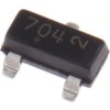 MOSFET N-kanałowy 380 mA SOT-23 60 V SMD Pojedynczy 420 mW 2,5 oma