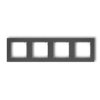 Mini Ramka Poczwórna Grafitowa 11Mr-4