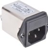 Filtr wejściowy złącza IEC 6A EPCOS Montaż na panelu