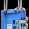 K10520BLUD KASP combination lock, 3 rows, 20 mm, blue