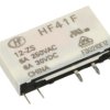Przekaźnik; elektromagnetyczny miniaturowy; HF41F-012-ZS; 12V; DC; 1 styk przełączny; 6A; 250V AC; 6A; 30V DC; do druku (PCB); d